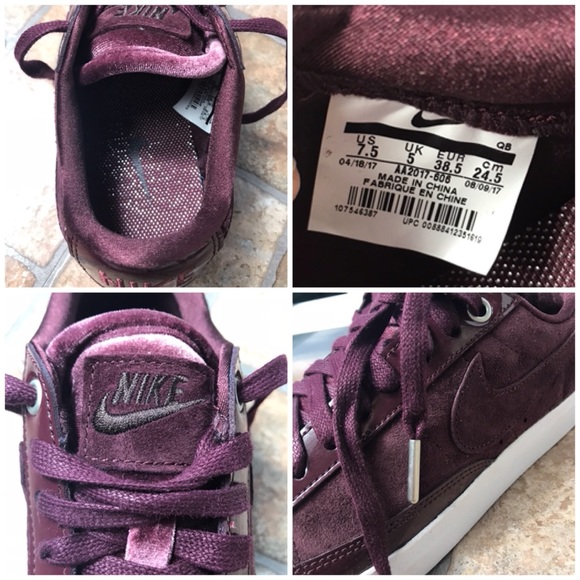 NWT Nike Blazer Low LX Burgundy WMNS - Picture 8 of 8